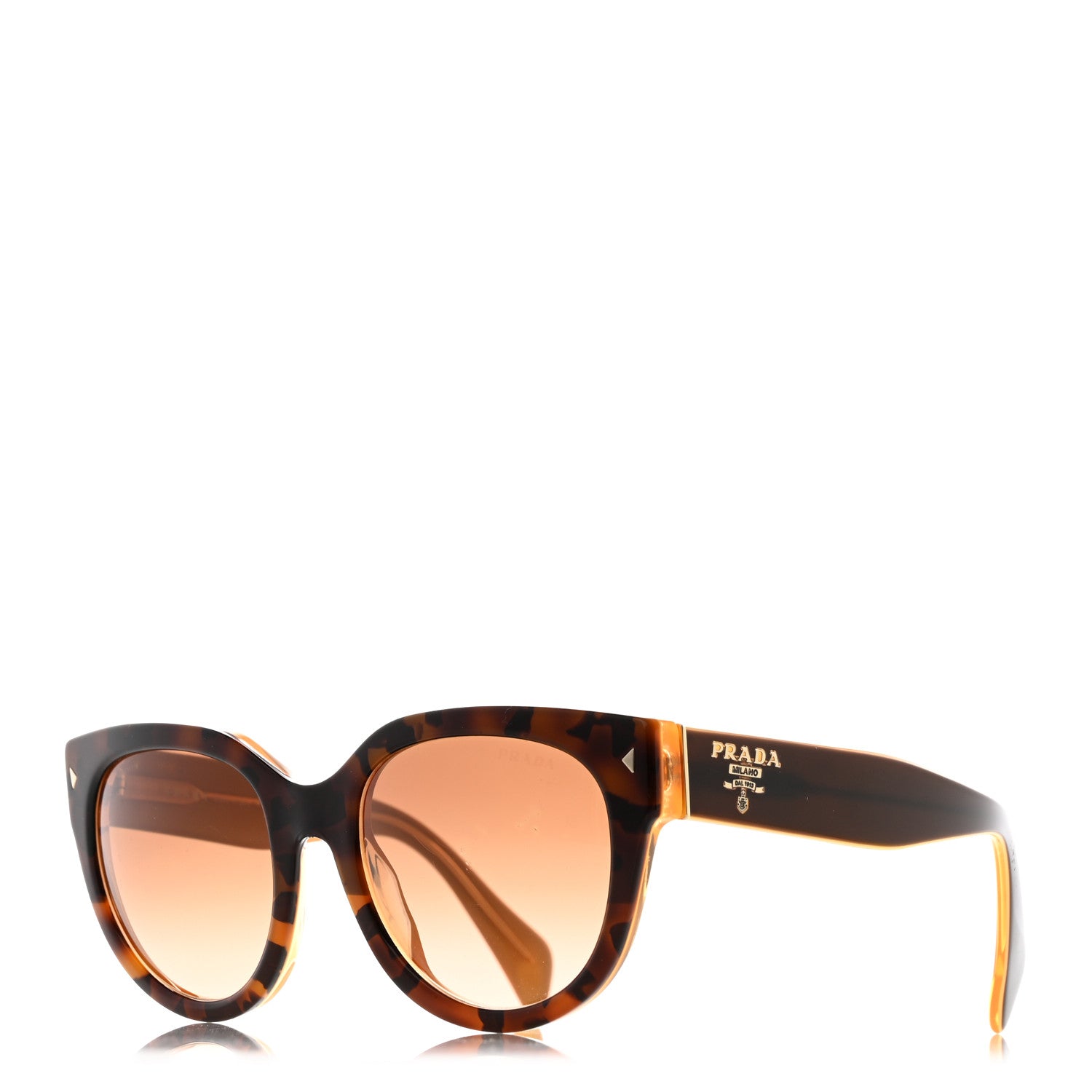 Prada Acetate Sunglasses SPR 17O Tortoise 1 of 9