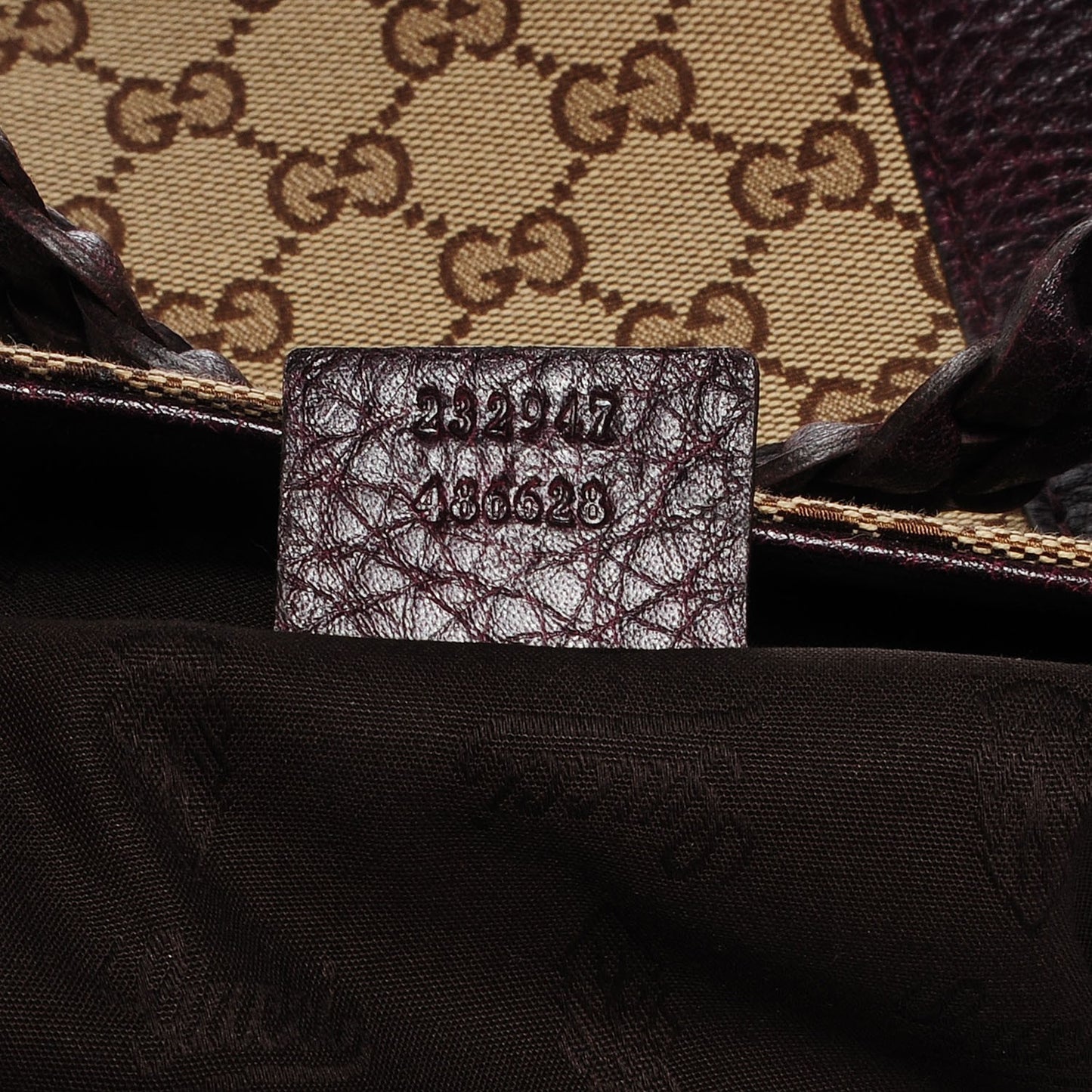 Monogram Medium Bamboo Bar Tote Bordeaux
