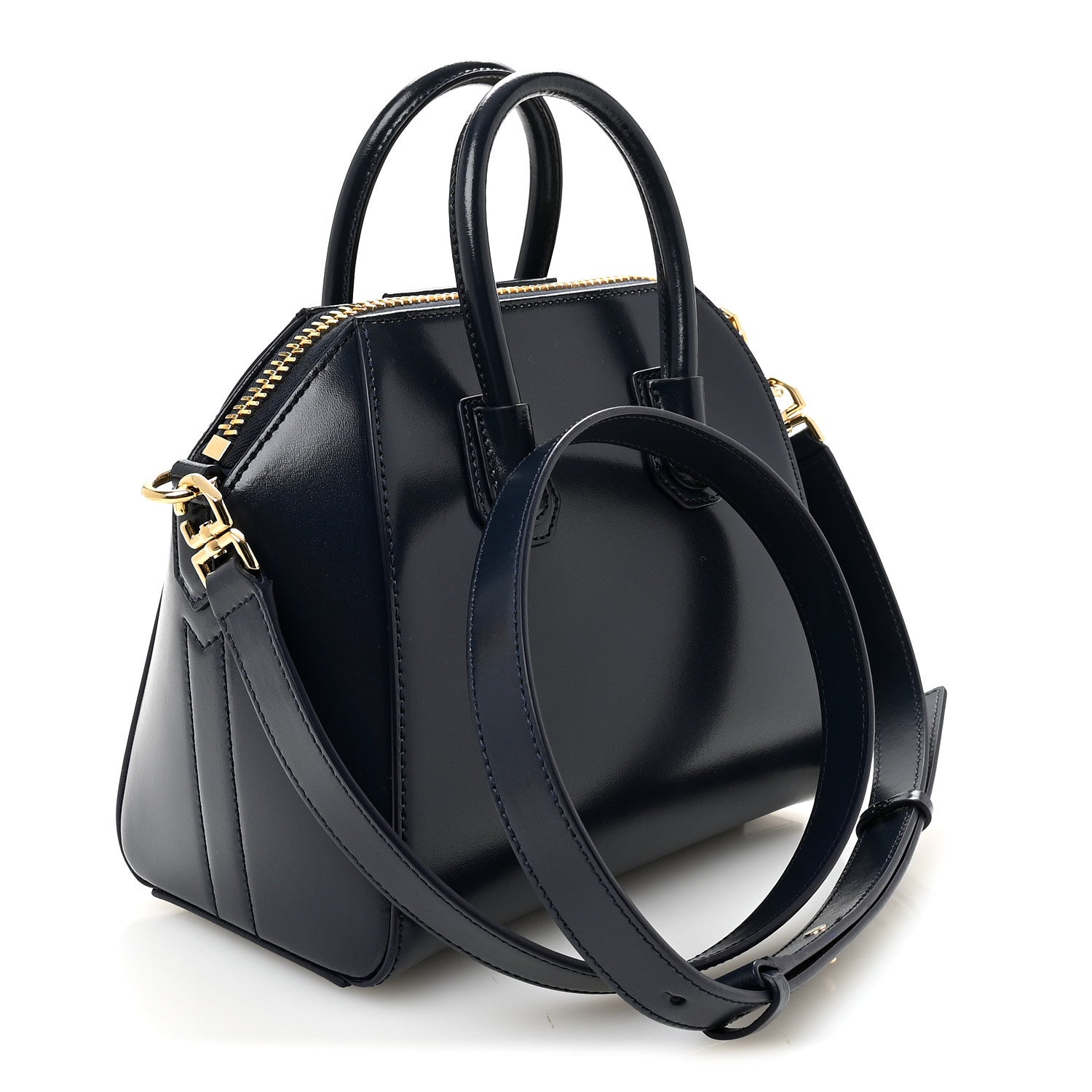 Givenchy Shiny Lord Calfskin Mini Antigona Navy 3 of 10
