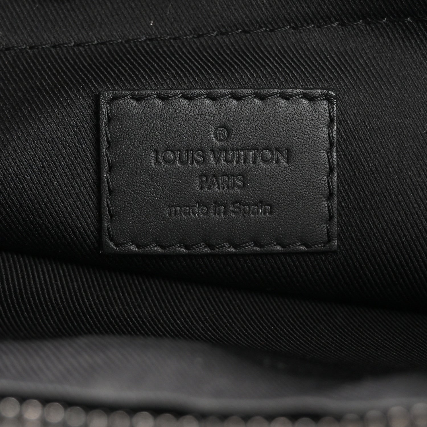 Louis Vuitton Calfskin Monogram Shadow Discovery Pochette Black 6 of 7
