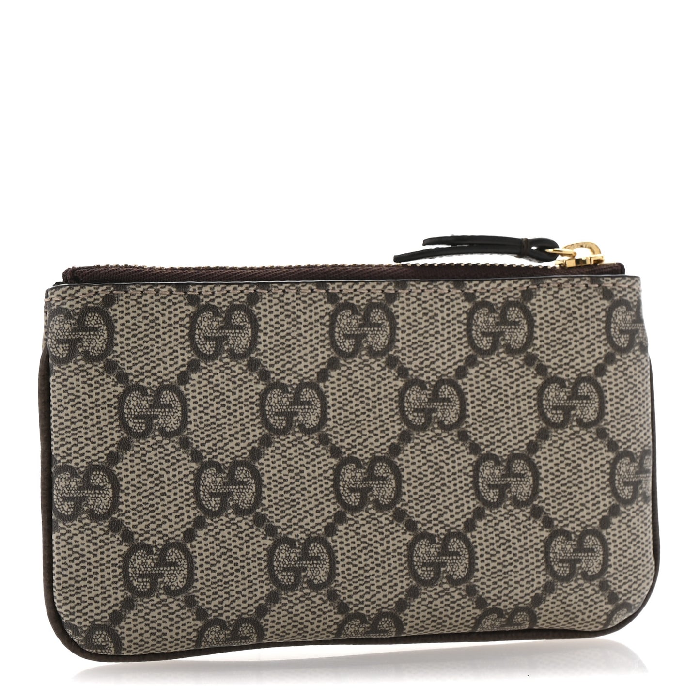 GG Supreme Monogram Key Case Brown