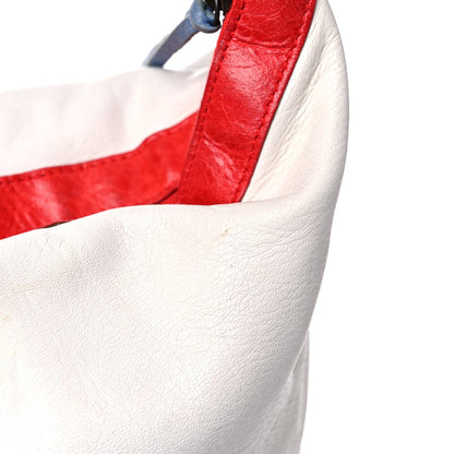 Balenciaga Agneau Classic Hardware Day Hobo White Multicolor 15 of 20