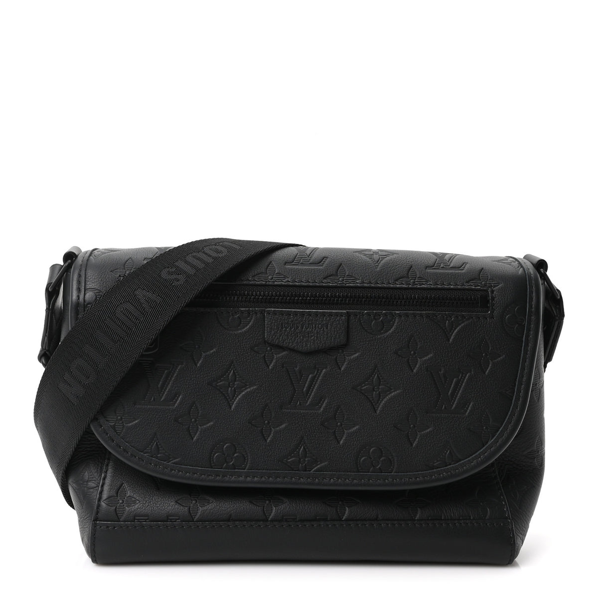 Louis Vuitton Calfskin Monogram Shadow Pulse Messenger  Black 1 of 9