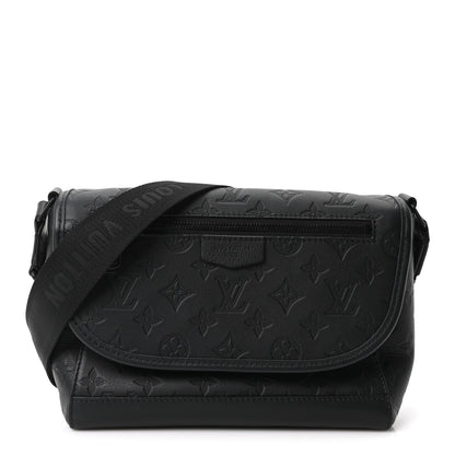 Louis Vuitton Calfskin Monogram Shadow Pulse Messenger  Black 1 of 9