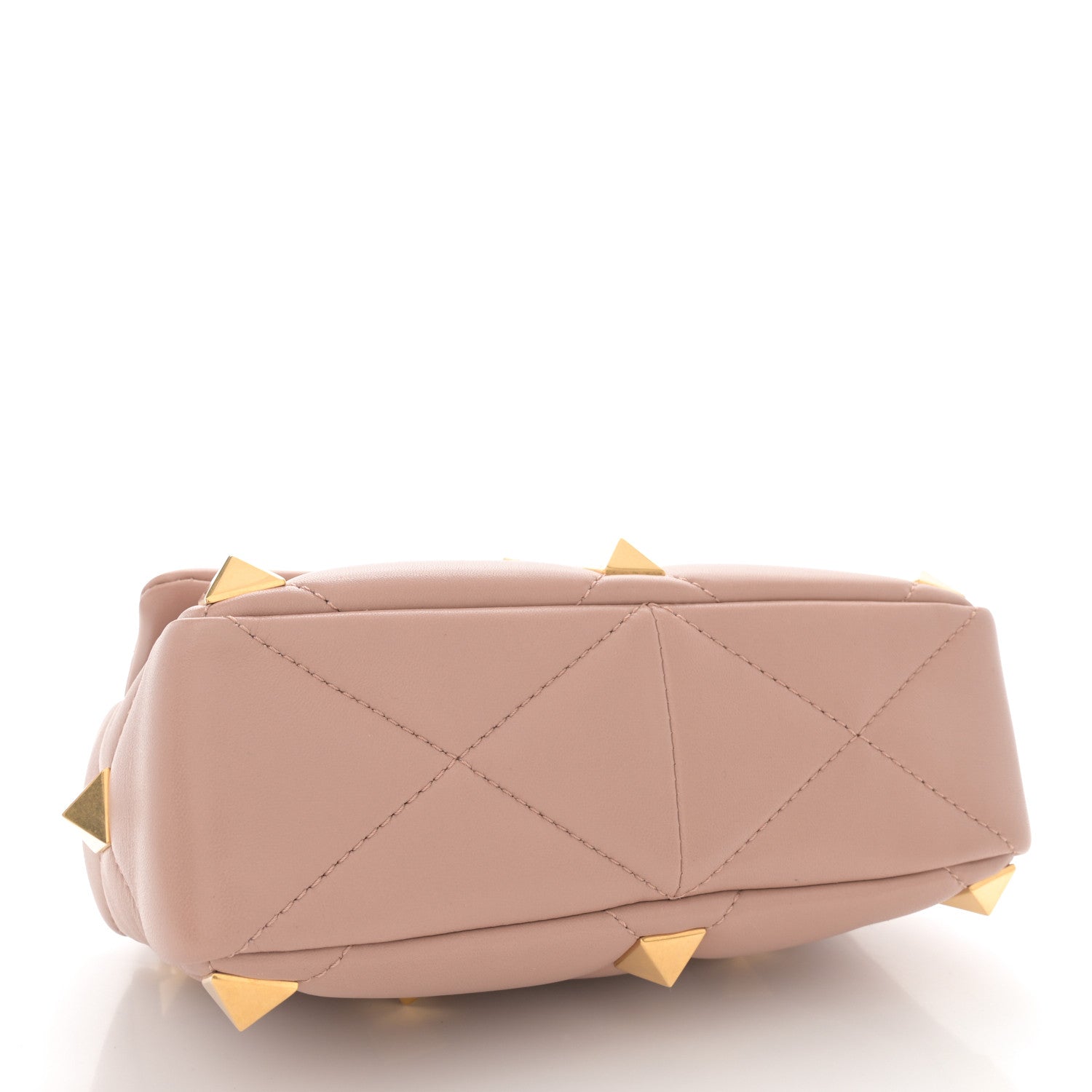 Valentino Garavani Nappa Medium Roman Stud Shoulder Bag Rose Cannelle 4 of 10