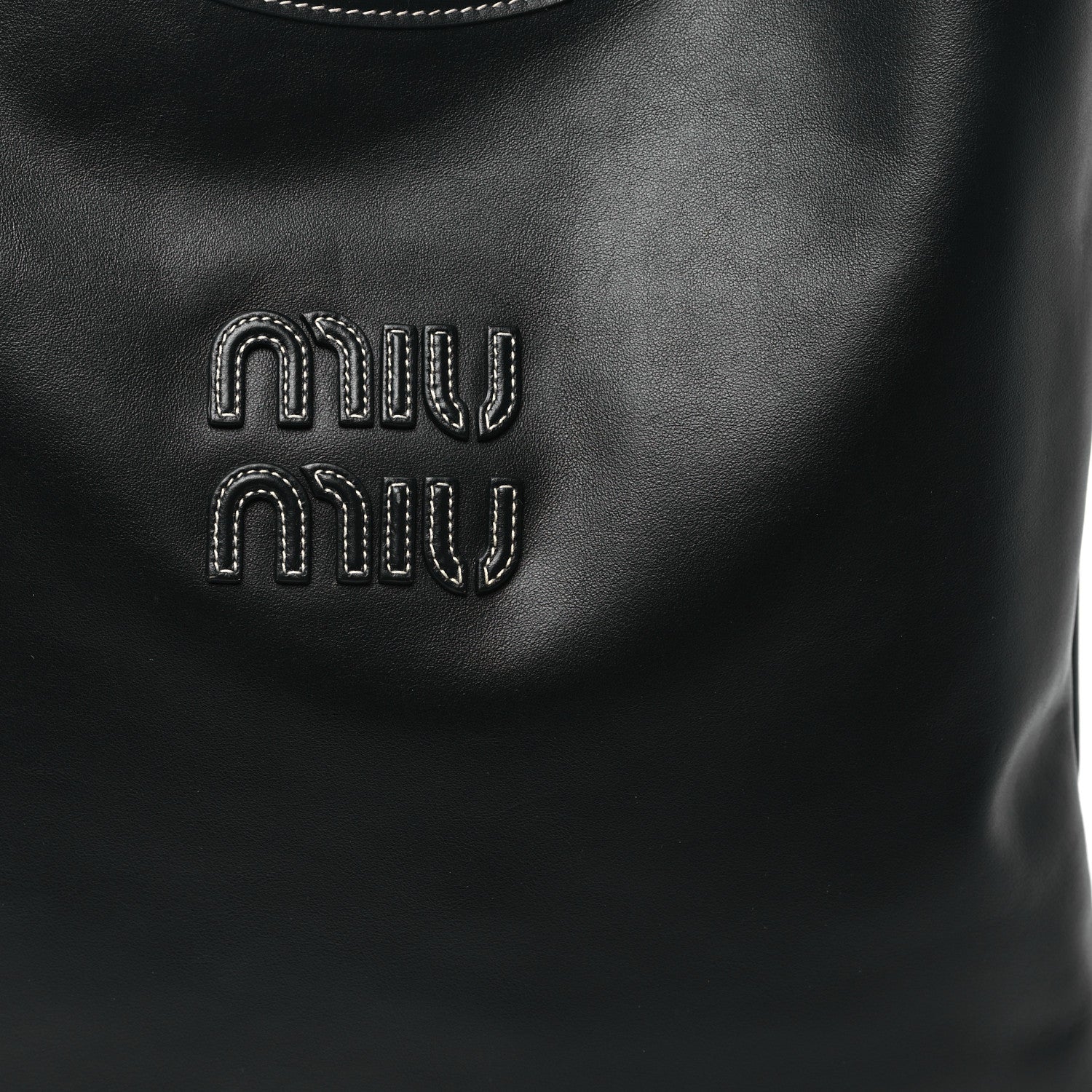 Miu Miu Nappa Ivy Bag Black 7 of 9