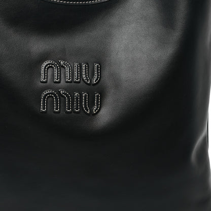 Miu Miu Nappa Ivy Bag Black 7 of 9