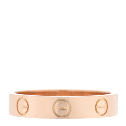 Cartier 18K Pink Gold 3.5mm LOVE Wedding Band Ring 49 4.75 3 of 4