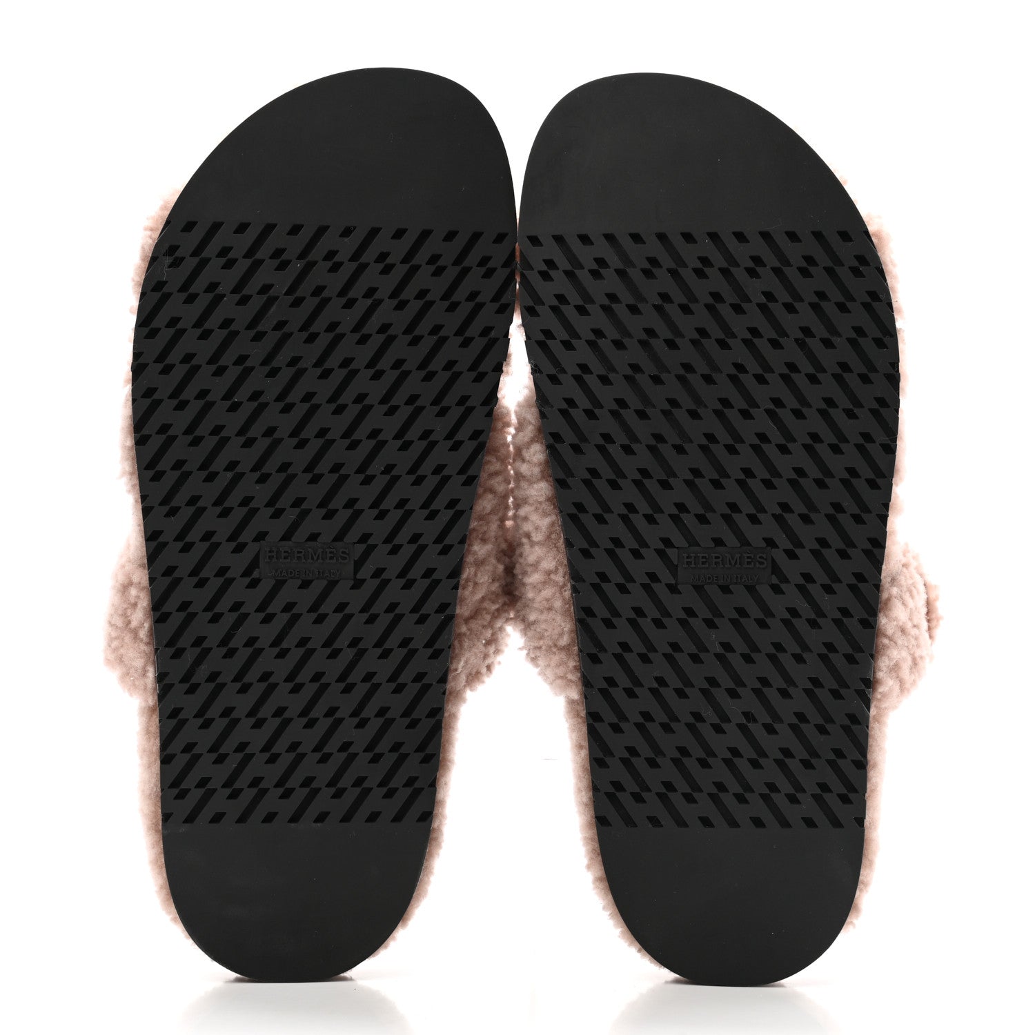 Hermes Woolskin Womens Chypre Sandals 39 Bois De Santal 5 of 8
