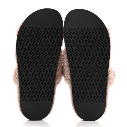 Hermes Woolskin Womens Chypre Sandals 39 Bois De Santal 5 of 8