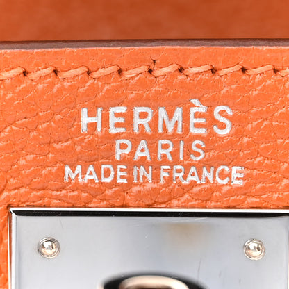 Hermes Chevre de Coromandel Kelly Retourne 32 Orange 6 of 13