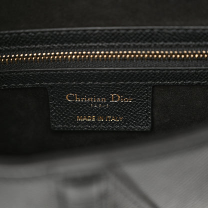 Christian Dior Grained Calfskin Saddle Bag Black 6 of 11
