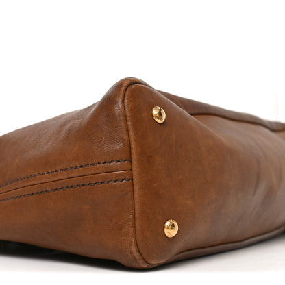 Miu Miu Nappa Aviator Medium Aventure Bag Rovere 9 of 10