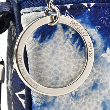 Louis Vuitton Monogram Bandana Mini Keepall Bag Charm Key Holder Blue 7 of 7