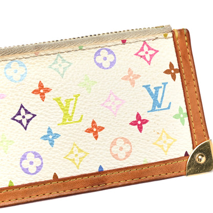 Louis Vuitton Monogram Multicolor Key Pouch White 11 of 12