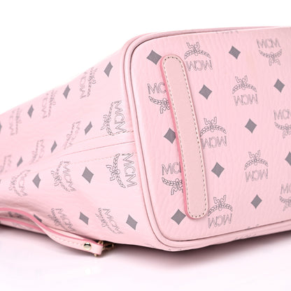 MCM Visetos Medium Liz Reversible Shopper Tote Powder Pink 12 of 15