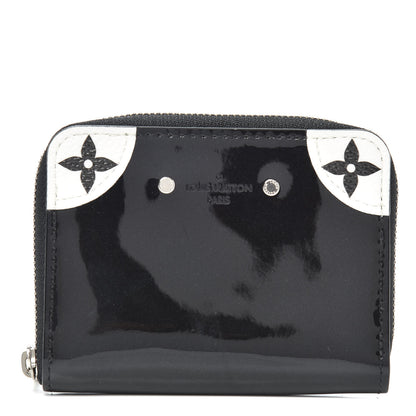 Louis Vuitton Patent Miroir Venice Zippy Coin Purse Black 1 of 6