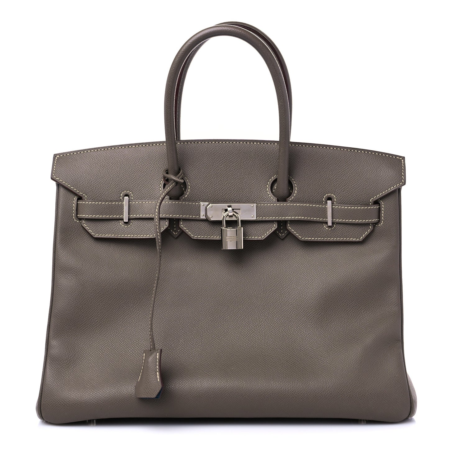 Epsom Candy Birkin 35 Etain Bleu Thalassa