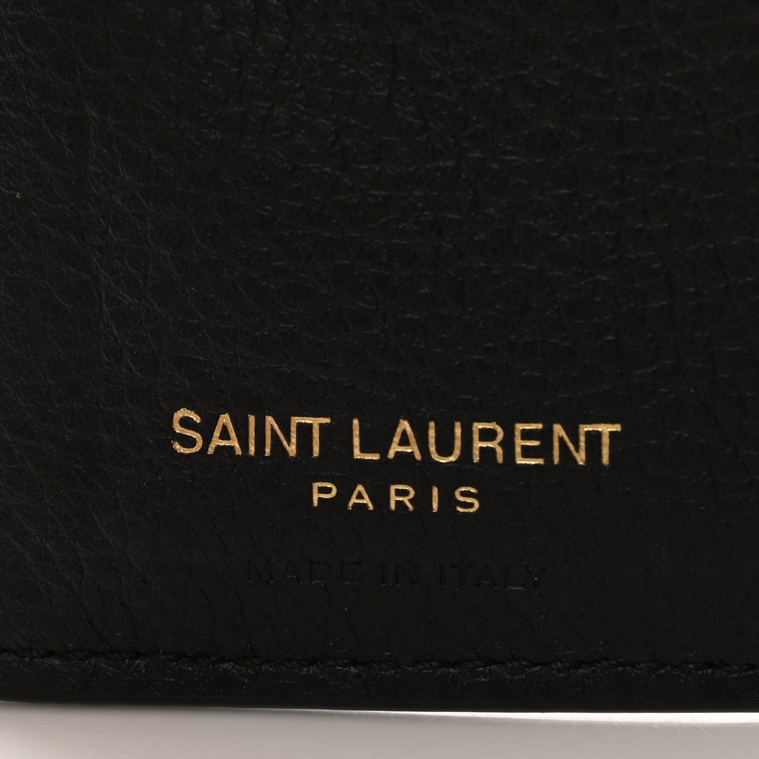 Saint Laurent Calfskin Compact Zip Wallet Black 6 of 7