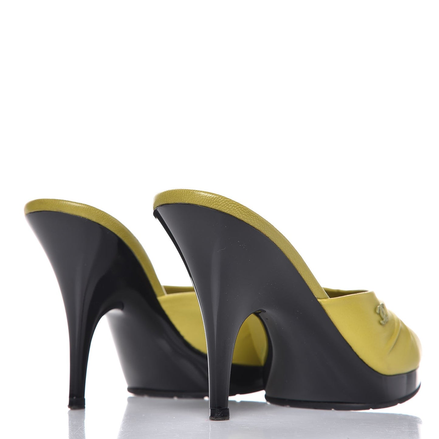 Lambskin CC Mules 6.5 Green