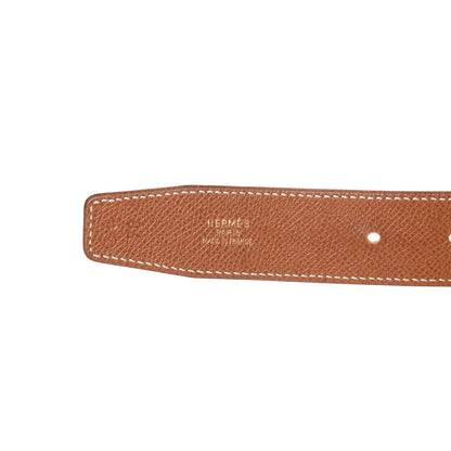 Hermes Courchevel 32mm Belt Strap 70 Gold Vert Clair 3 of 11