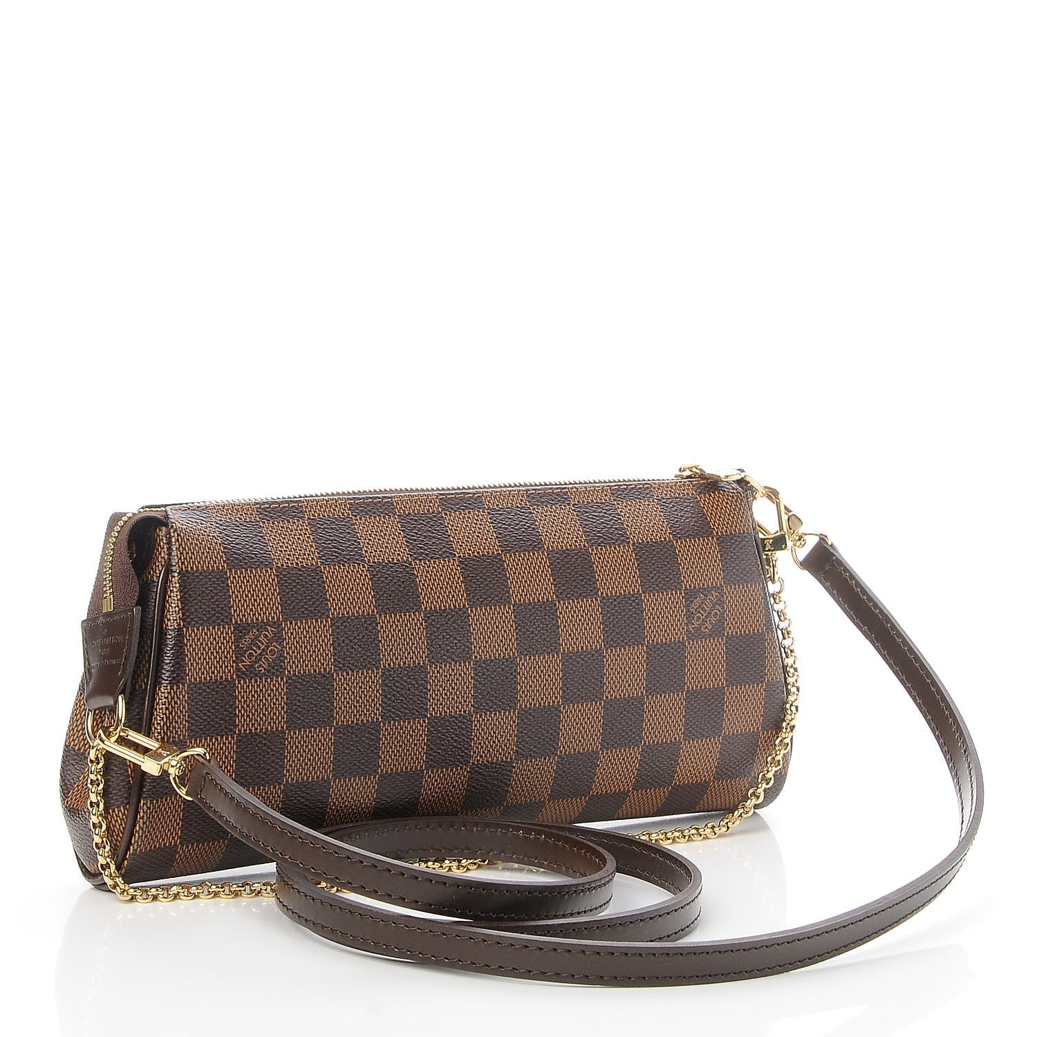Louis Vuitton Damier Ebene Eva Clutch 3 of 8