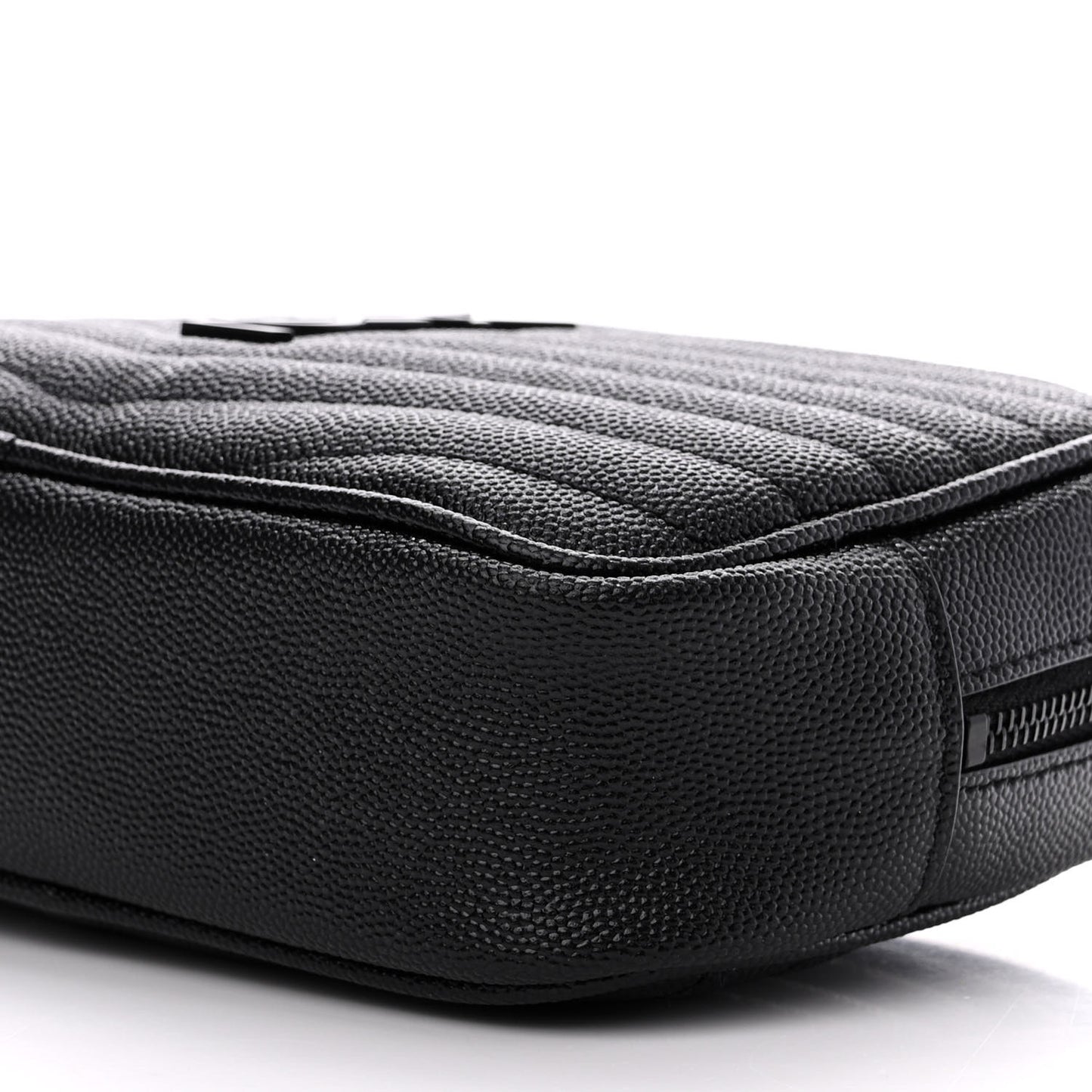 Grain De Poudre Matelasse Monochrome Monogram Mini Lou Camera Bag Black