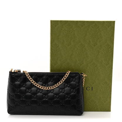 Gucci Guccissima Signature Wrist Wallet Black 11 of 11