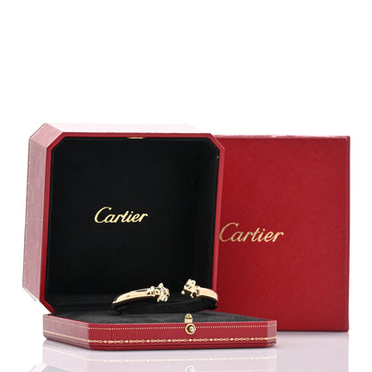 Cartier 18K Yellow Gold Tsavorite Garnet Onyx Panthère De Cartier Cuff Bracelet 17 4 of 4