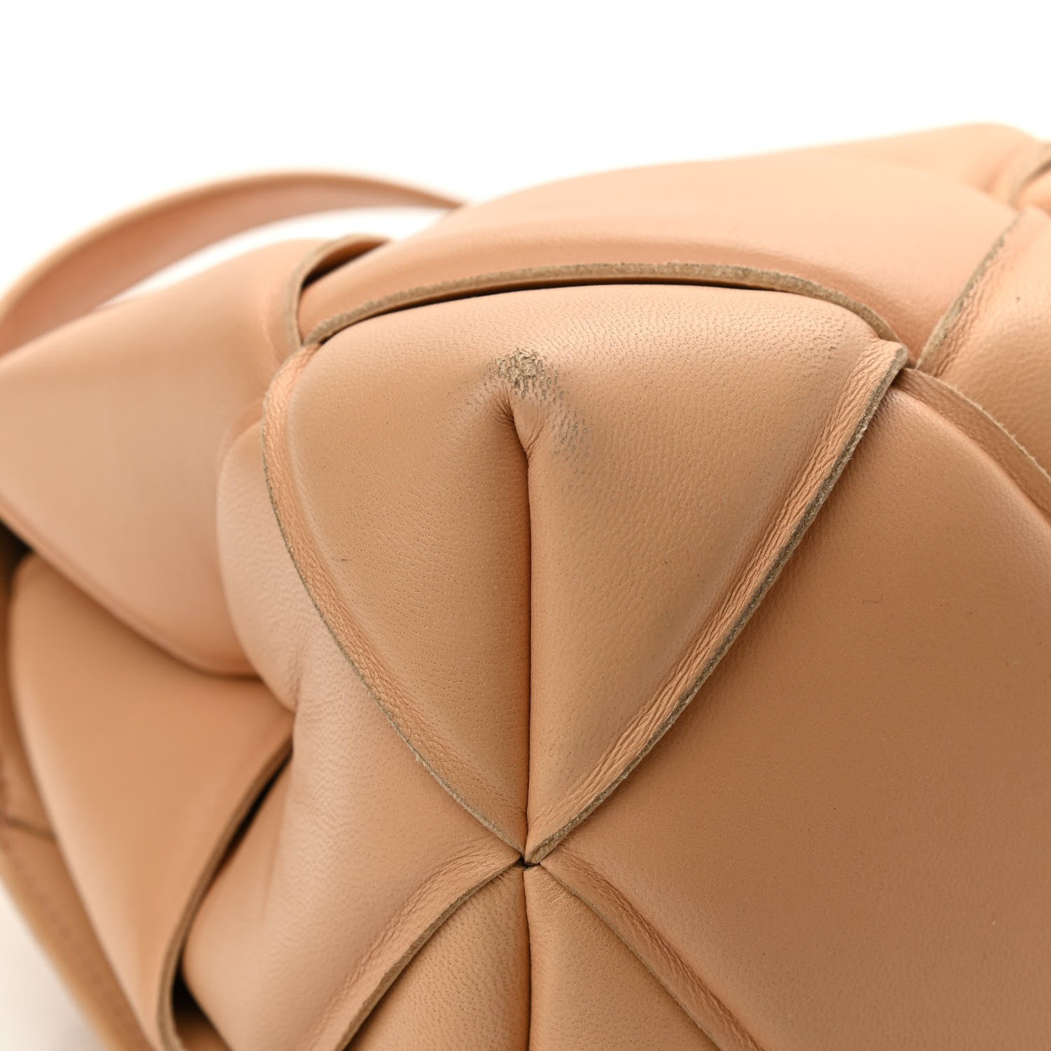 Bottega Veneta Nappa Intreccio Padded Top Handle Shoulder Bag Almond 10 of 17