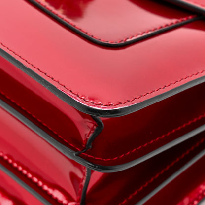 Bulgari Metallic Calfskin Serpenti Forever Top Handle Red 12 of 17