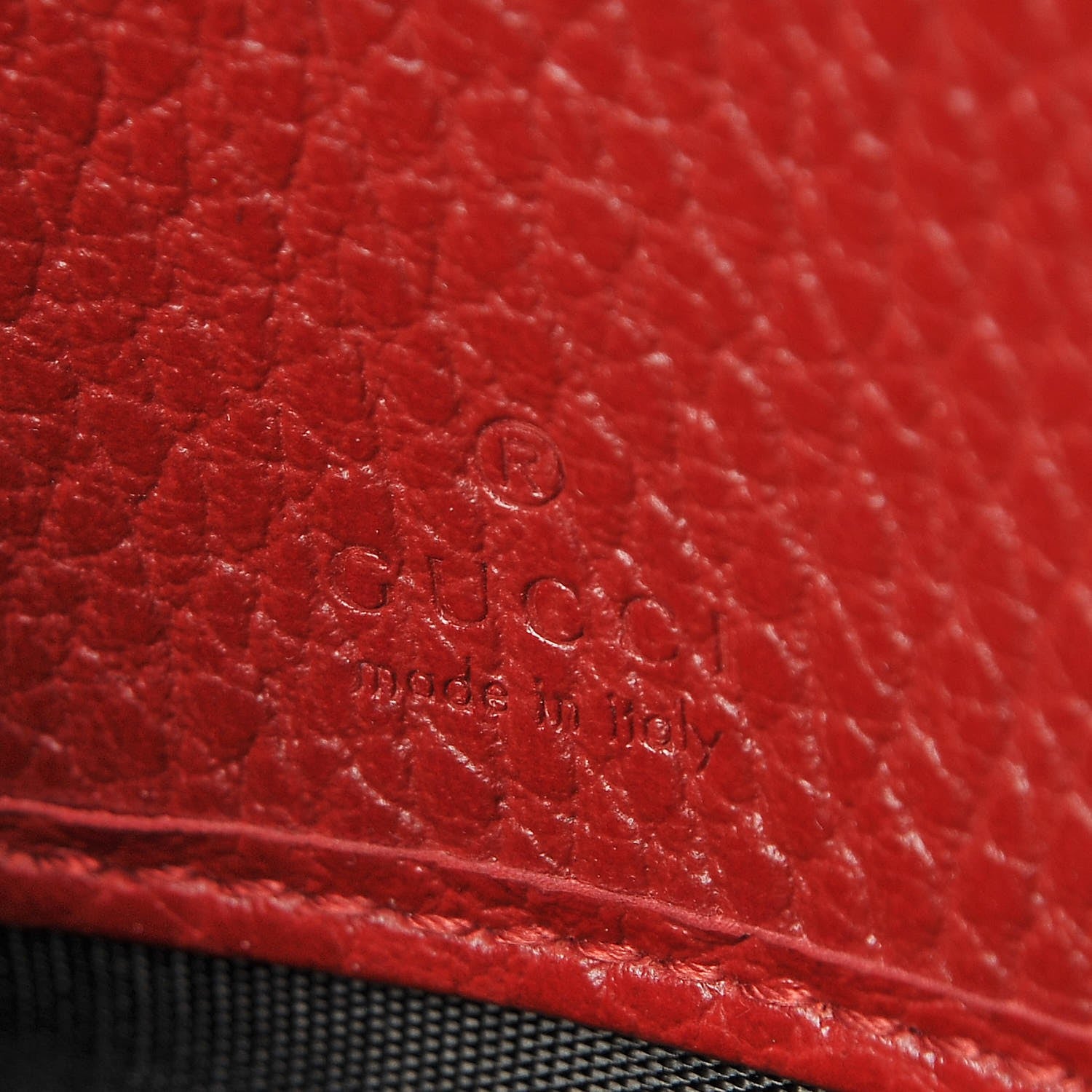Gucci Dollar Calfskin GG Marmont Zip Around Wallet Hibiscus Red 7 of 8