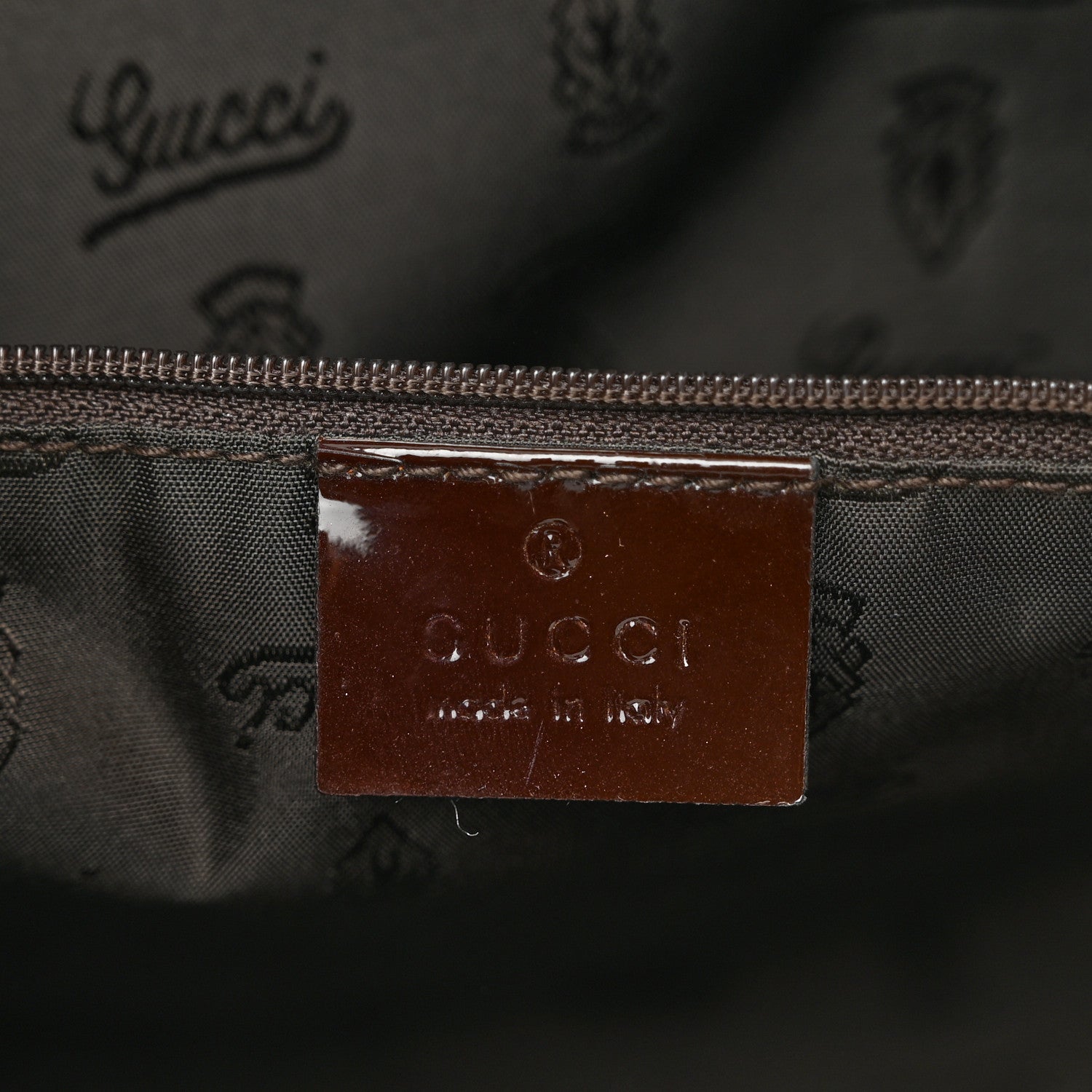 Gucci Monogram Web Medium Jolie Tote Brown 6 of 10