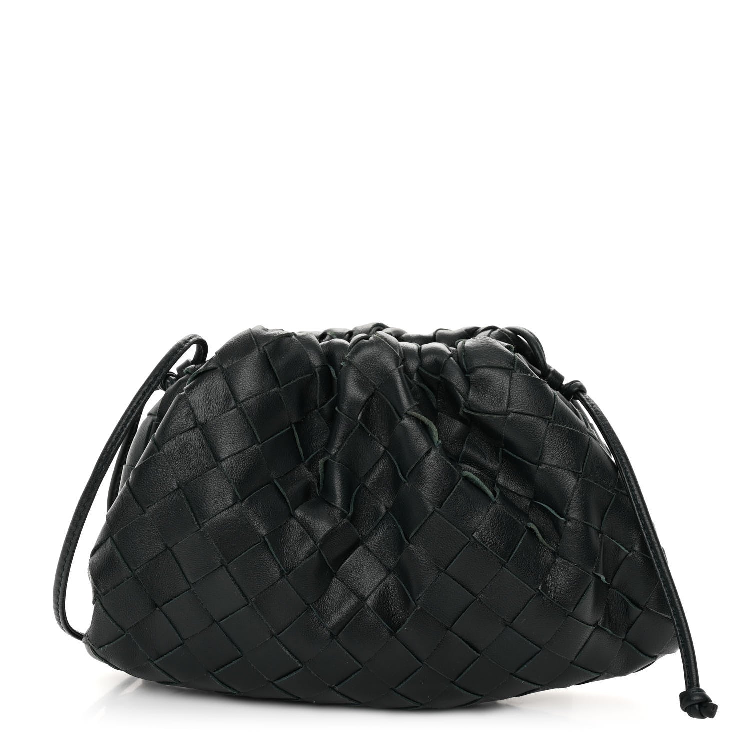 Bottega Veneta Nappa Intrecciato The Mini Pouch Bottle Green 1 of 9