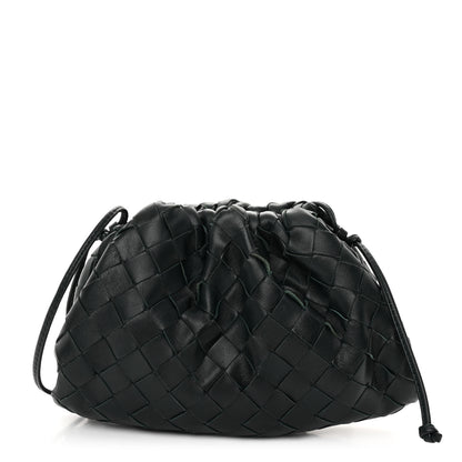 Bottega Veneta Nappa Intrecciato The Mini Pouch Bottle Green 1 of 9