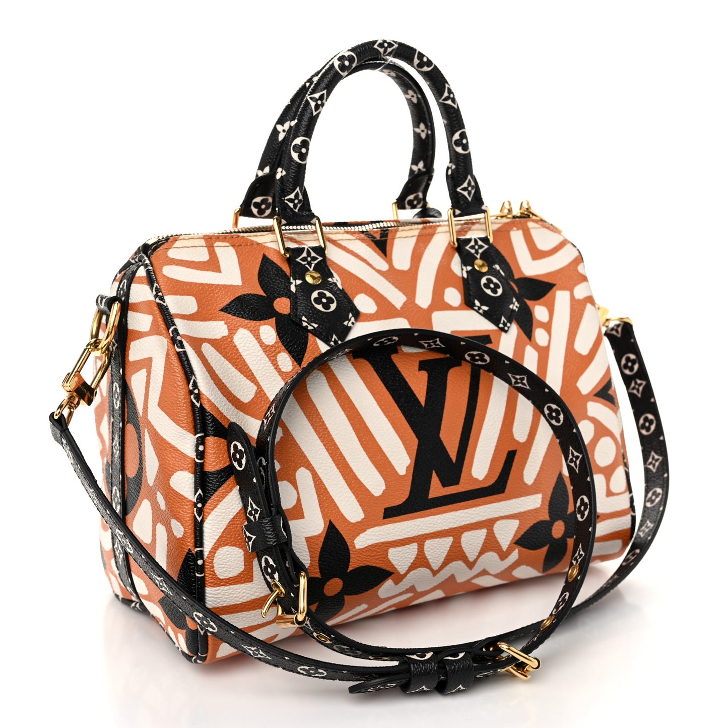 Monogram Giant Crafty Speedy Bandouliere 25 Creme Caramel