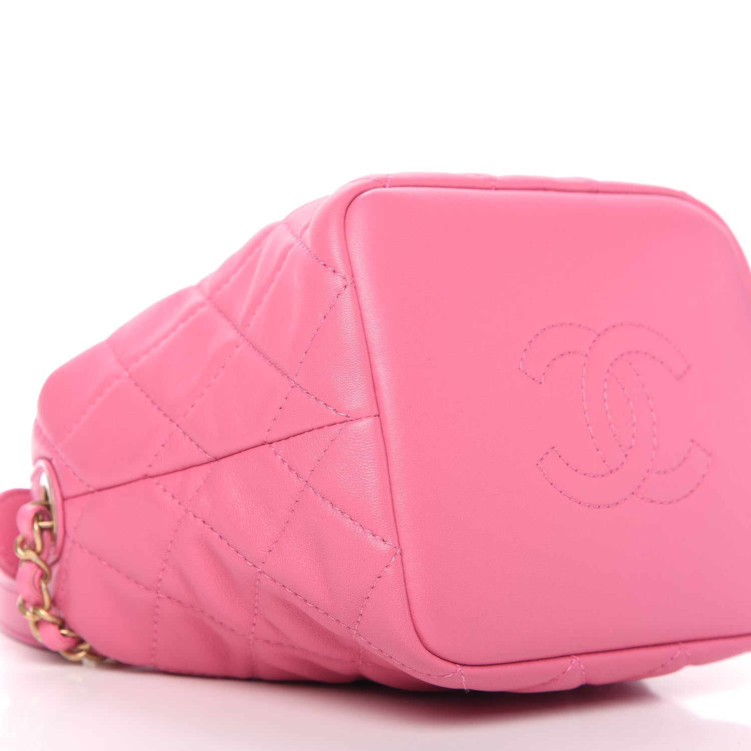 Chanel Lambskin Quilted Small Perfect Meeting Hobo Pink 6 of 9