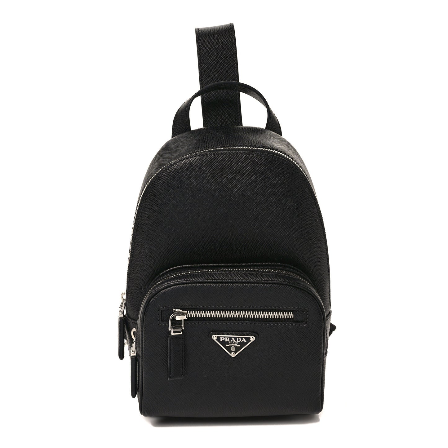 Saffiano Sling Backpack Black
