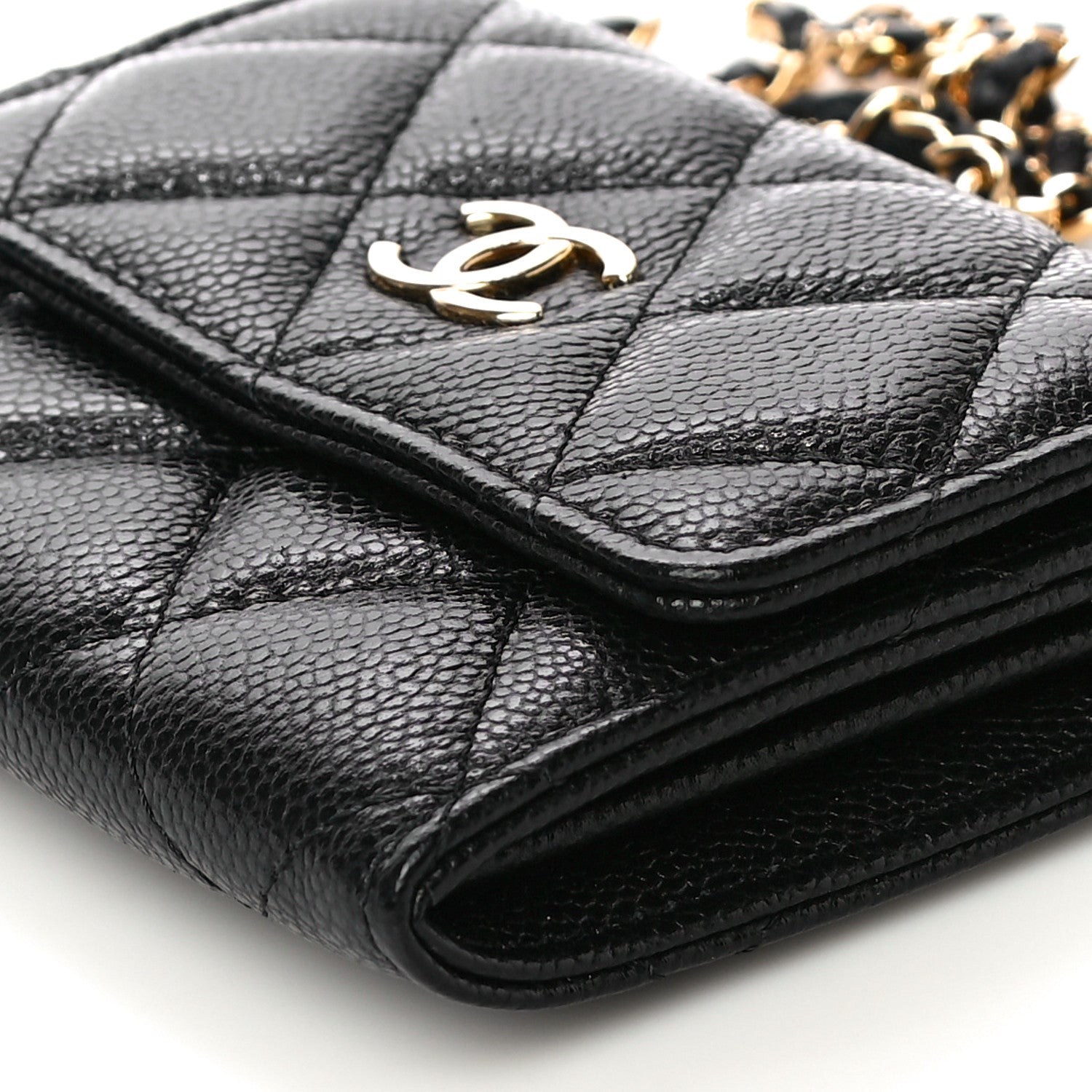 Chanel Caviar Quilted Miss Coco Clutch With Chain Black 8 of 9