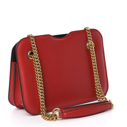 Fendi Vitello King Nubuck Pequin Karligraphy Pocket Shoulder Bag Rosso Cardinale Tobacco Moro 3 of 9