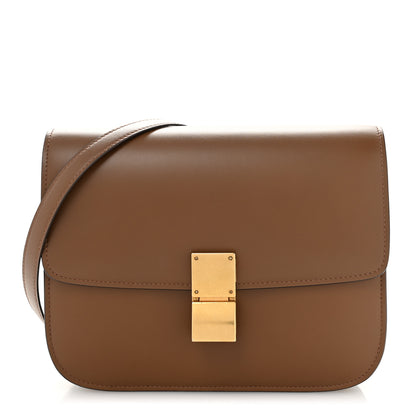 Celine Box Calfskin Medium Classic Box Flap Bag Camel 1 of 15