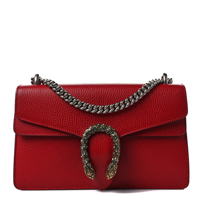 Gucci Dollar Calfskin Swarovski Crystal Small Dionysus Shoulder Bag Hibiscus Red 1 of 8