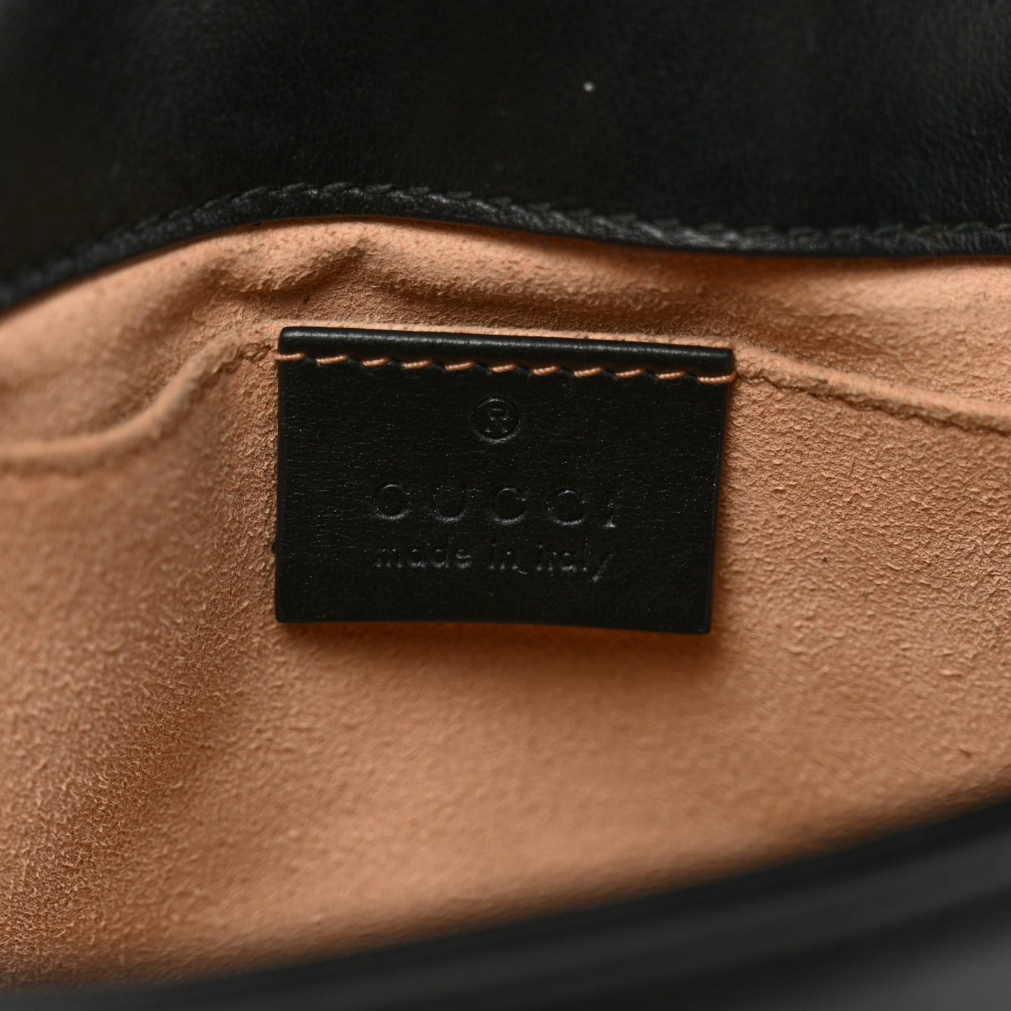 Calfskin Matelasse Mini GG Marmont Shoulder Bag Black