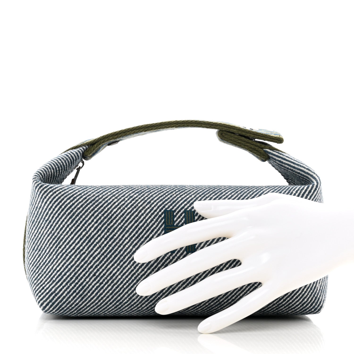 Hermes Canvas Small Bride-A-Brac H Natte Pouch Bleu Abysse 2 of 7