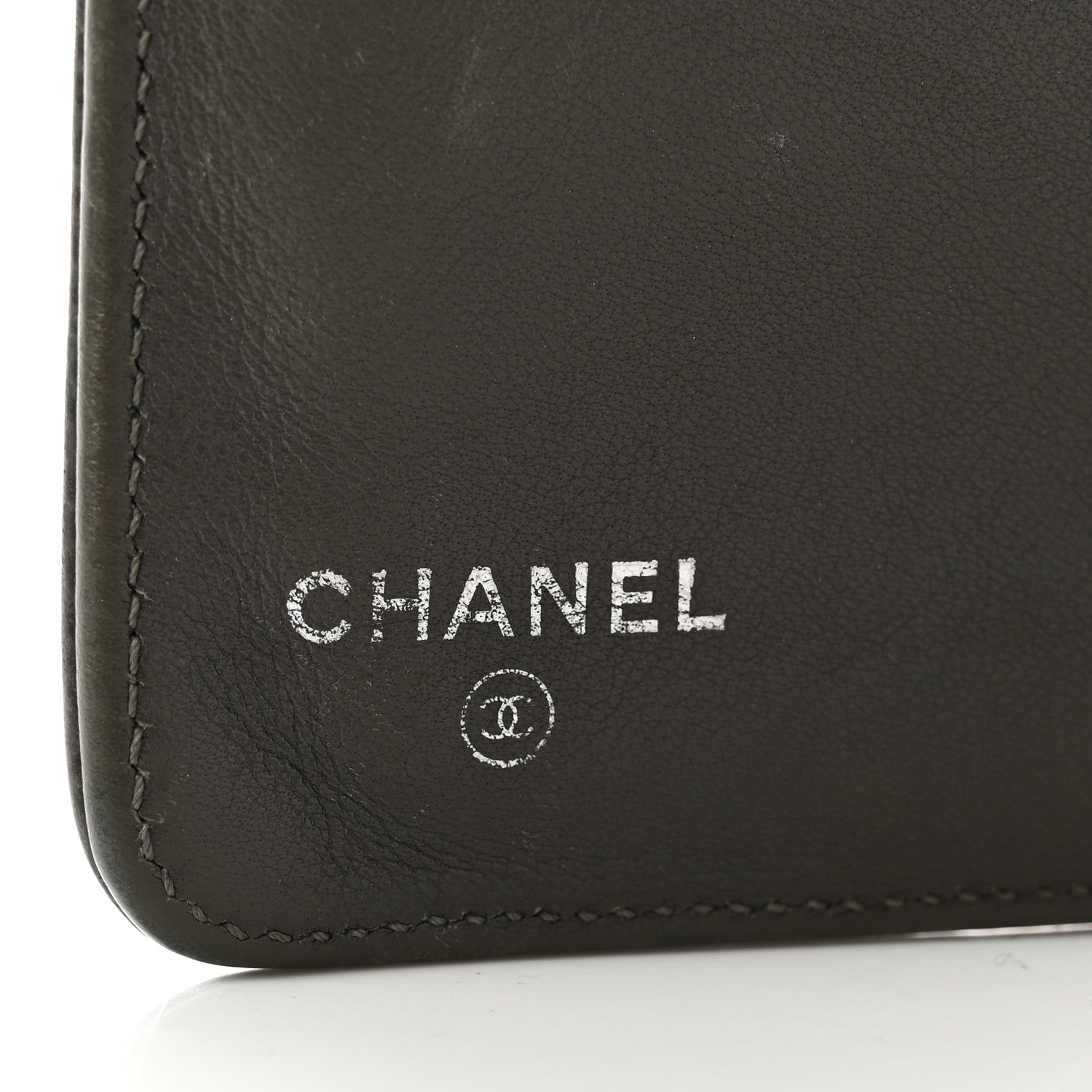 Chanel Caviar Timeless CC Zipped Pocket Wallet Grey 6 of 11