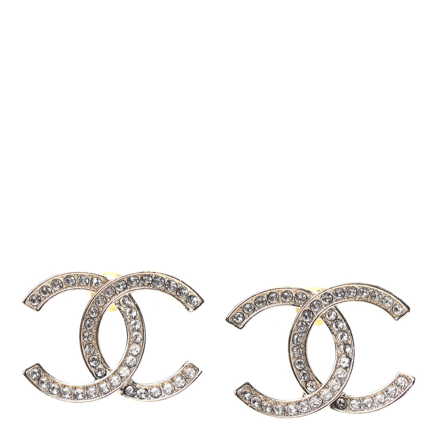 Crystal CC Earrings Gold
