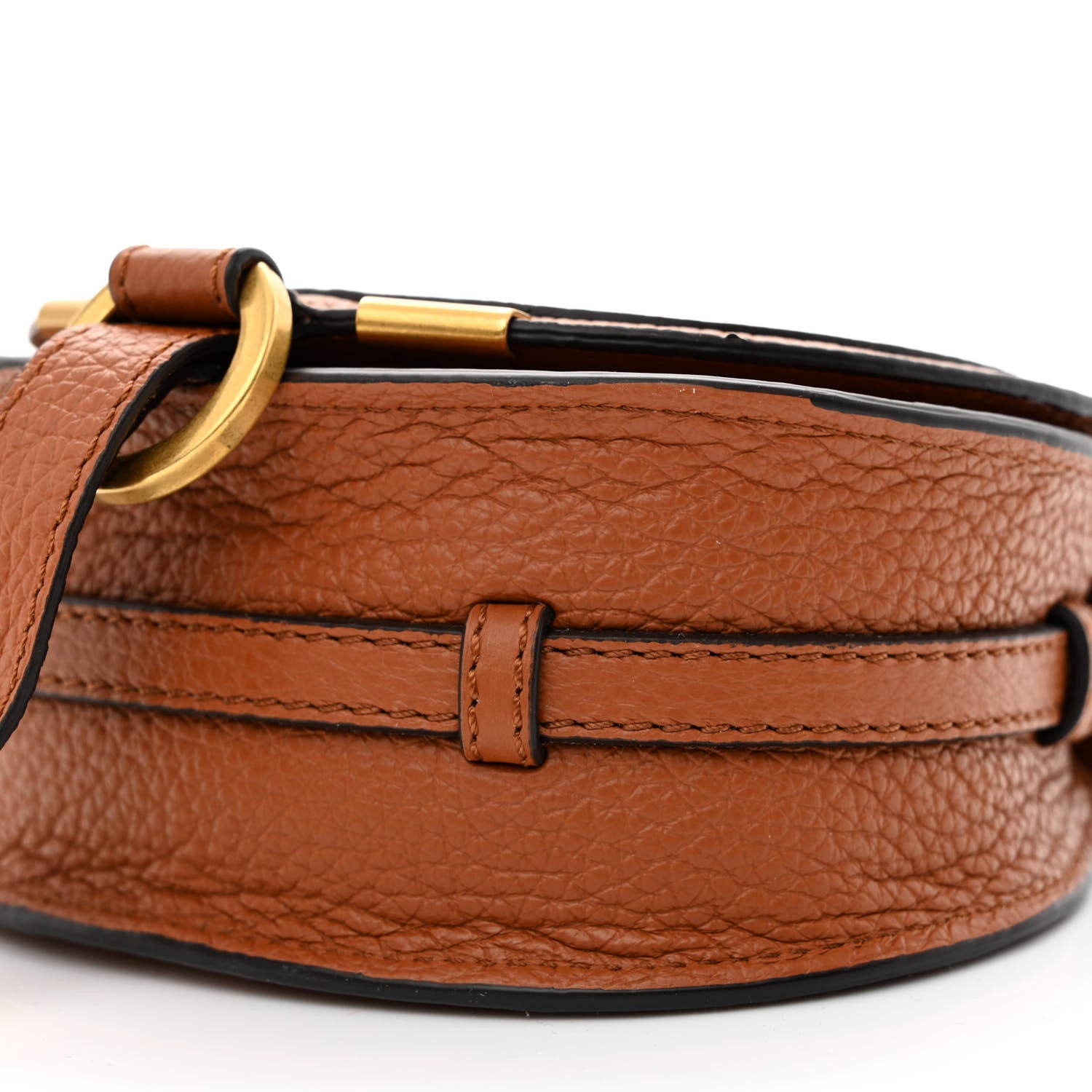Chloe Calfskin Nano Marcie Saddle Bag Tan 9 of 11