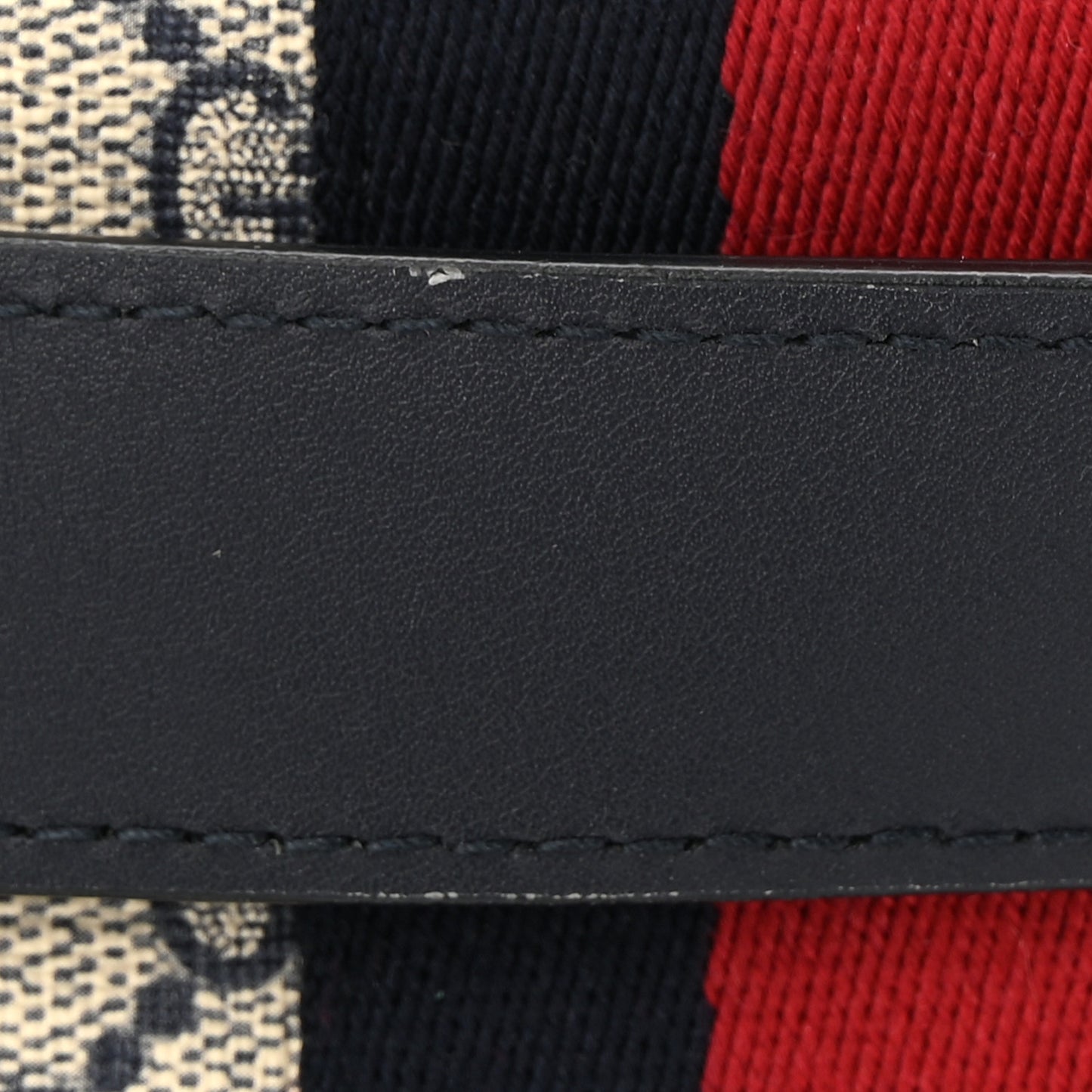 GG Supreme Monogram Web Small Ophidia Belt Bag 90 36 Beige Navy