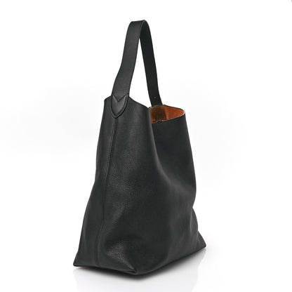 Louis Vuitton Grained Calfskin Low Key Hobo MM Black 3 of 9