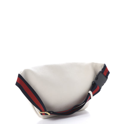 Gucci Grained Calfskin Logo Belt Bag White 2 of 10